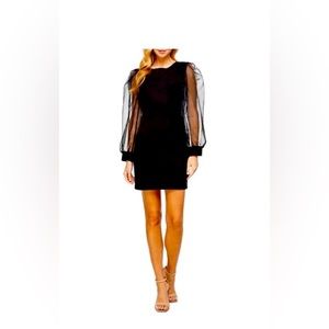🖤NWT Longsleeve black mini cocktail dress - adorable!